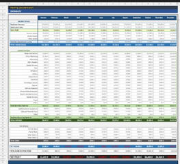 Sample page in landscape